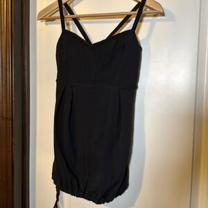 Lululemon Black Bodice Top Floaty, Bottom Cinch Side 9